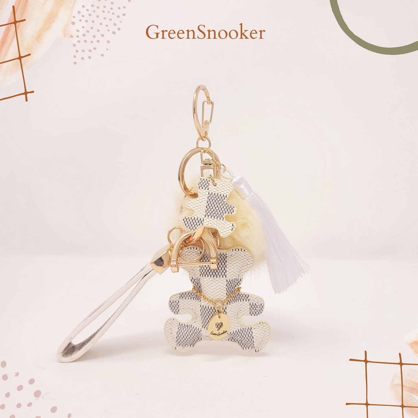 Keychain, Creative Bear & Tassel Keychain, Bag Pendant
