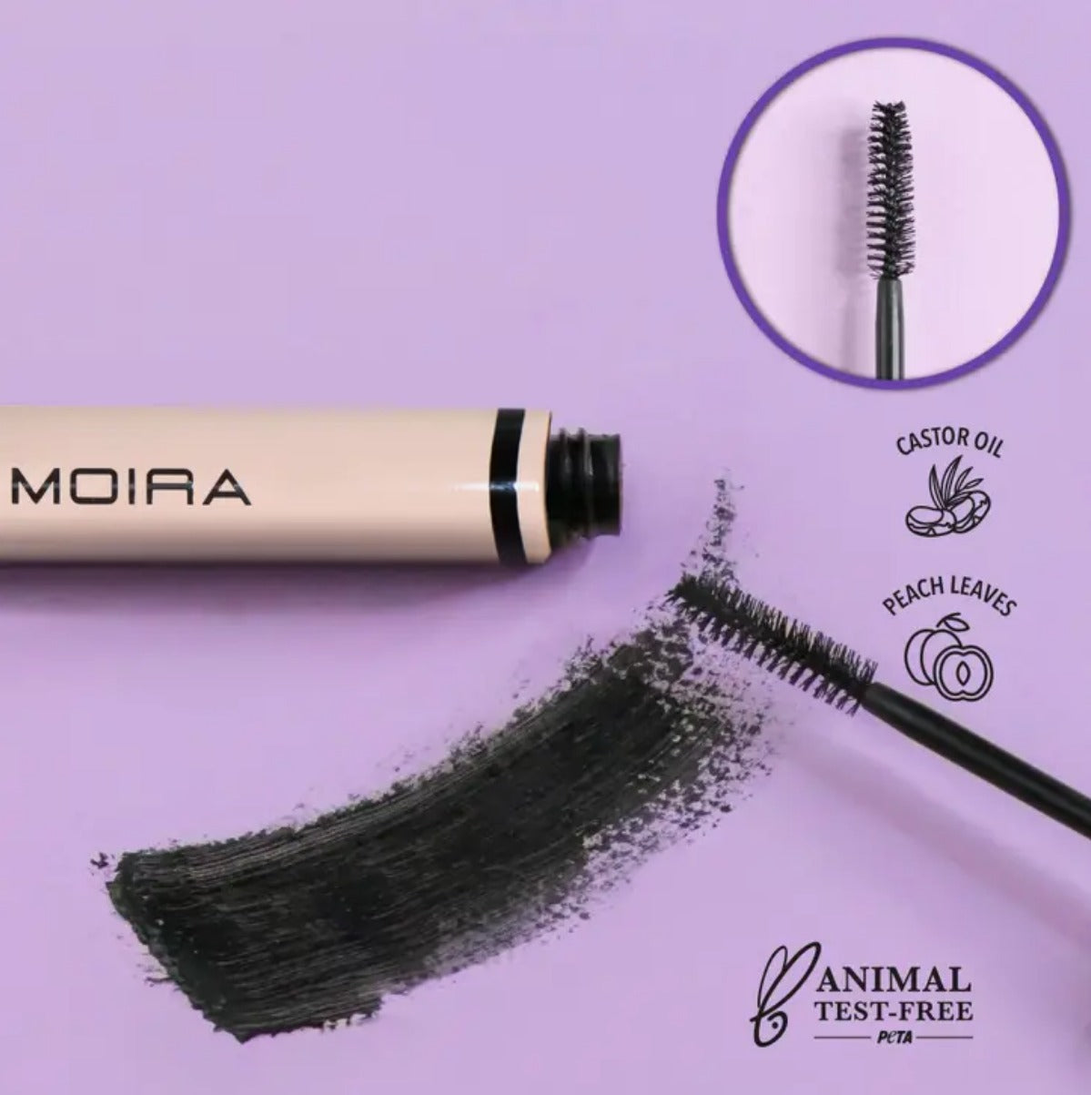 Moira, Mascara  Volume & Long lash Black