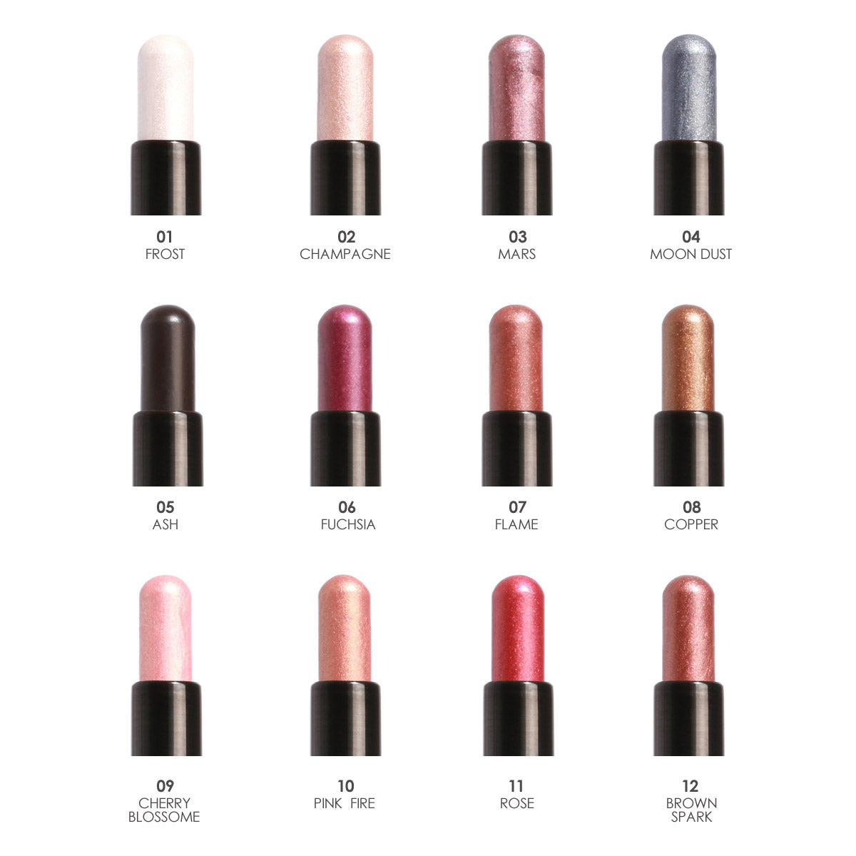 FOCALLURE, Eyeshadow Pencil, 12 Colors